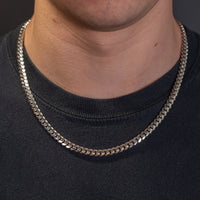 6mm Silver Cuban Chain