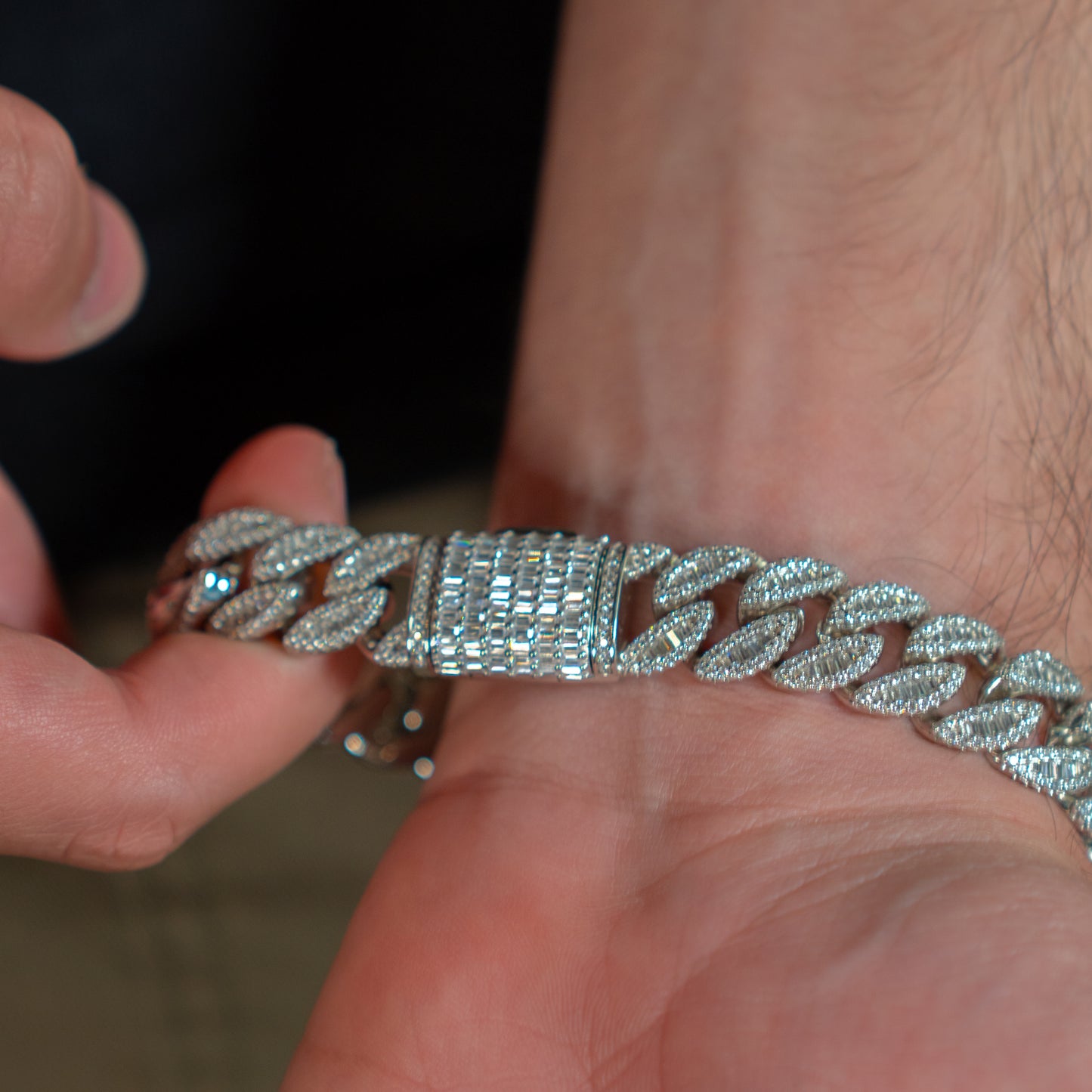12mm Iced Cuban Bracelet