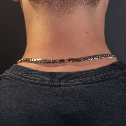 6mm Silver Cuban Chain