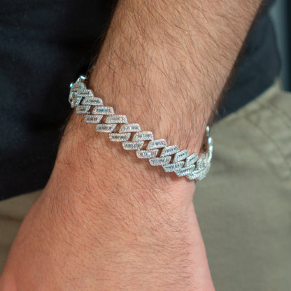 13mm Iced Cuban Bracelet