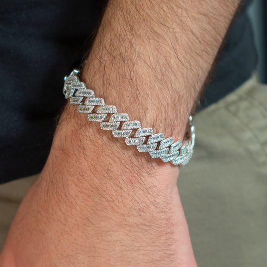 13mm Iced Cuban Bracelet