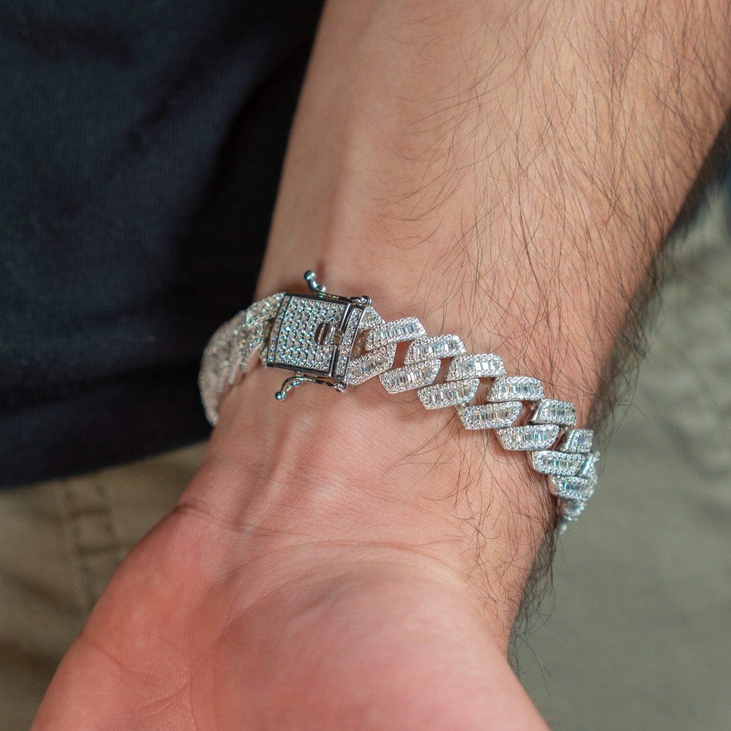 13mm Iced Cuban Bracelet