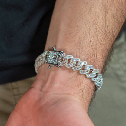 13mm Iced Cuban Bracelet