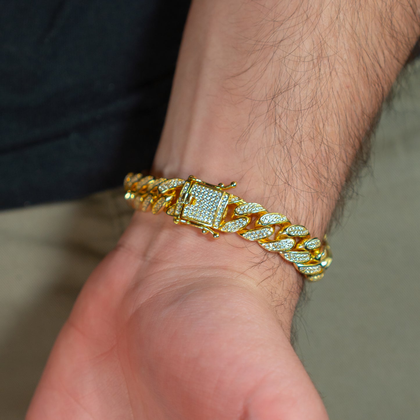 12mm Cuban Linked Bracelet