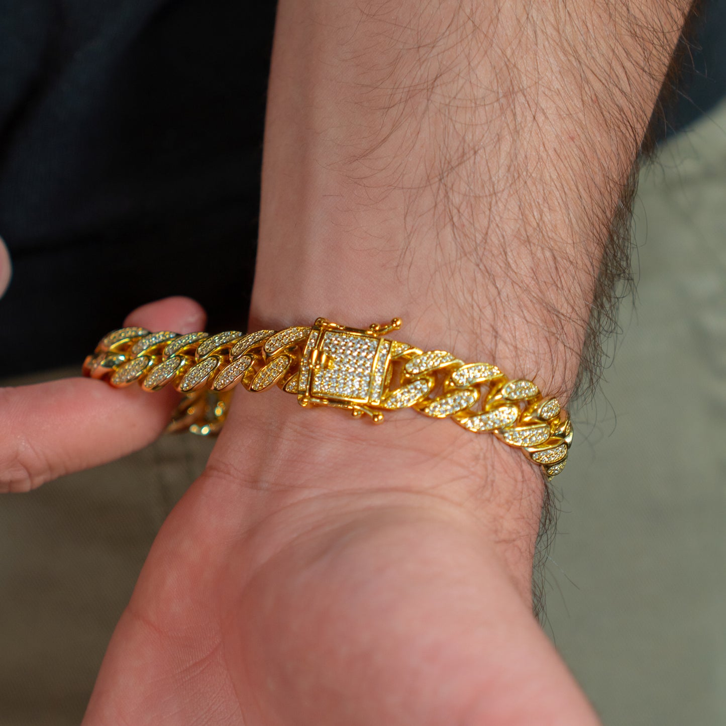 12mm Cuban Linked Bracelet