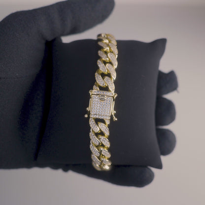 12mm Cuban Linked Bracelet